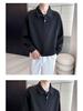 Men's Youthful Lapel Sweatshirt: Trendy Long Sleeve Polo, Stylish Autumn T-Shirt, Versatile Cool Student's Brand Top