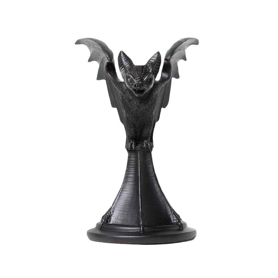 Suporte de Vela Morcego de Halloween Arte em Resina Gótica Decoração de Casa Perfeito Para Decorações Assustadoras