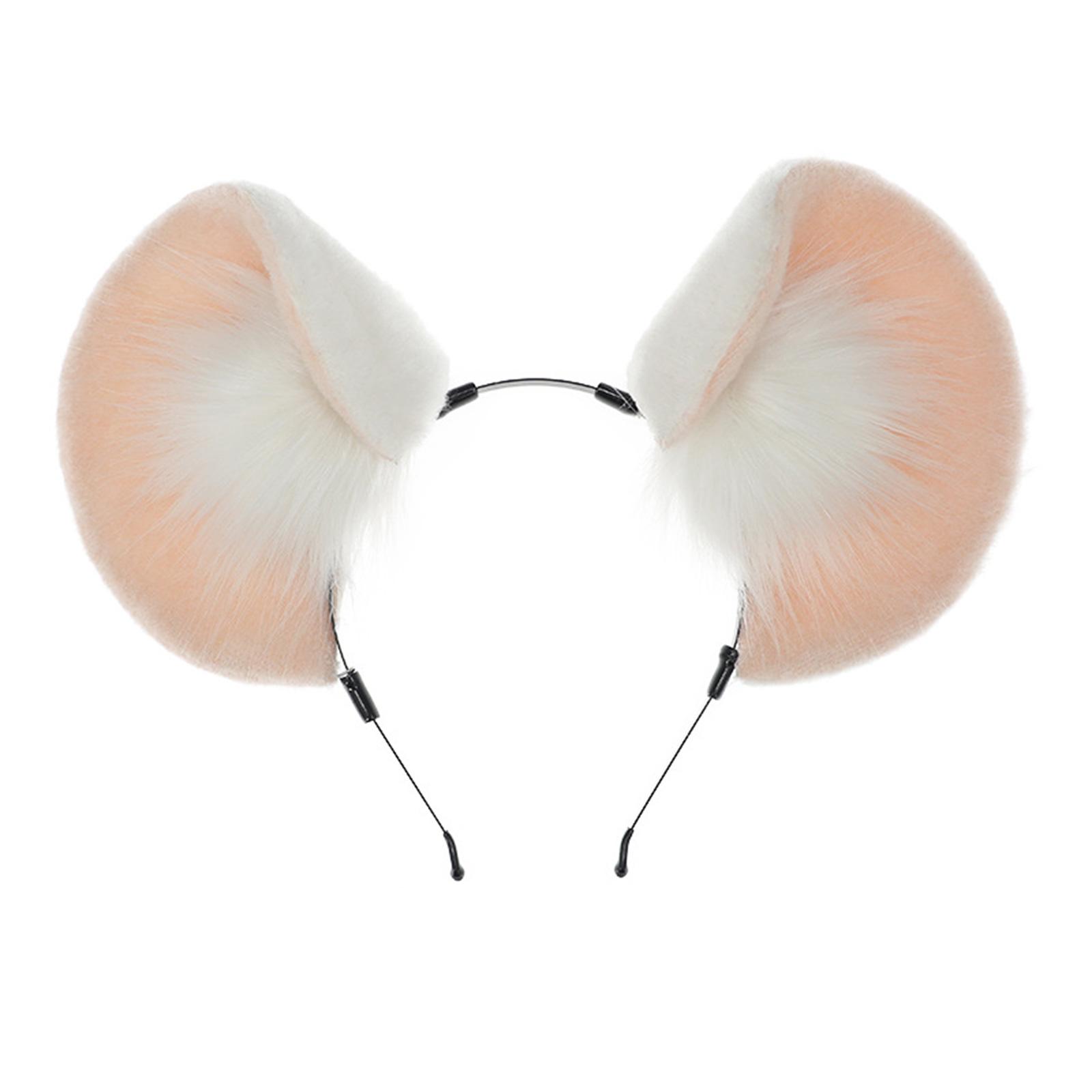 

Круглый ободок для волос, плюшевые мышиные ушки, ободок с мышиными ушками, костюм с мышиными ушками, ободок с крысиными ушками, ободок для волос из искусственного меха 1