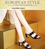 2023 Korean Fashion Mid-Heel Women's Sandals – Non-Slip Chunky Heel Summer Slippers for Female Students