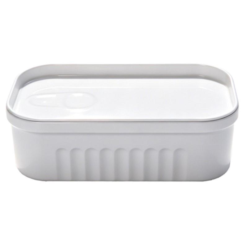 Sardine Can Shaped Storage Tin Box Space-Saving Small Storage Organizer for Closet Hair Accessories Socks Household Sundries