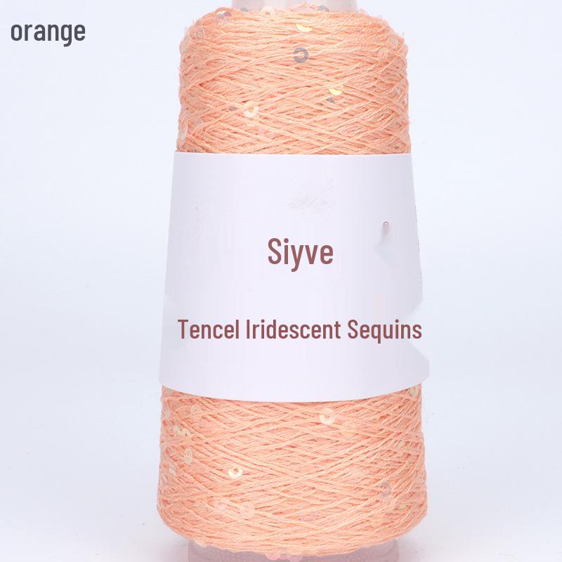 Si Yue Tencel Iridescent Paljettgarn: Handstickat Mode Bländar
