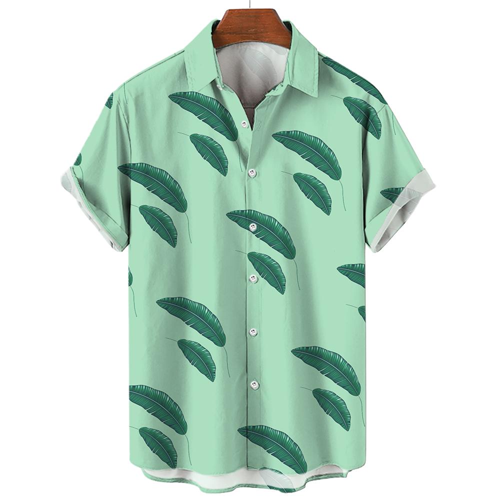 Floral Shirts Men's Summer Hawaiian Clothing Short Sleeve Tops Loose Holiday Seaside Social Lapel 3D Print Shirt 2026 Vintage