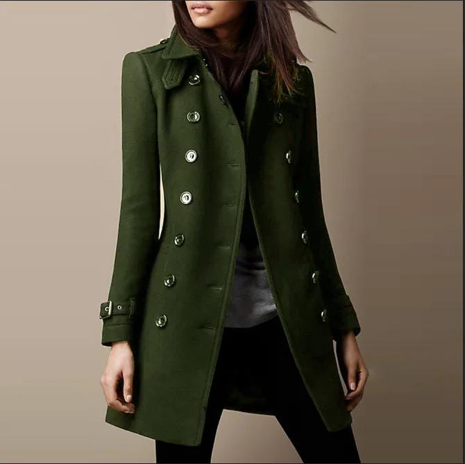 2026 Autumn/Winter European Woolen Women's Mid-Length Coat