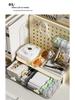 Desktop Acrylic Organizer: Pegboard Drawer Pen Holder and Storage Rack