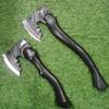 36cm Carbonized Handle Dragon Spine Multi-functional T actical Axe Outdoor Survival Axe Convenient Firewood Splitting Tool