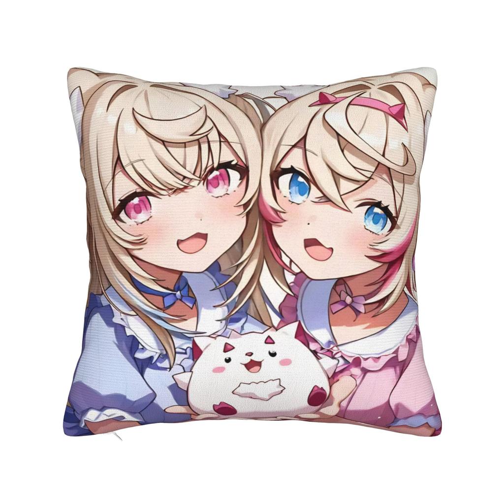Decorative Pillow Covers Sameko Saba X Gawr Gura Merchandise Home Throw Pillow Case Cover Zipper Multi-Size