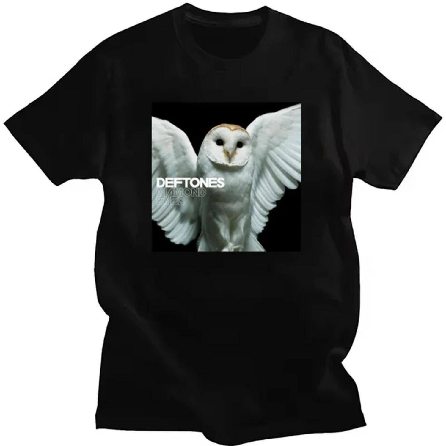 

Deftones Рок-группа Принтованная футболка Женская Мужская Уличная одежда Y2K Топ с коротким рукавом Лето Винтаж Ретро Повседневная Свободная Футболка с круглым вырезом S разноцветный