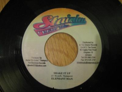7inch Record ELEPHANT MAN / ICE MAN - Shake It Up / Wiggle & Crawl NONE Stainless Recor Jamaica Reggae, Ska & Dub Used