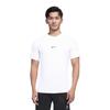Nike Pro Letter Print Logo Fitted Workout Short Sleeve T-Shirt Men Tops White FB7932-100