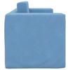 Vidaxl 2-Os. Sofa For Children, Fold-out, Blue, Soft Plush