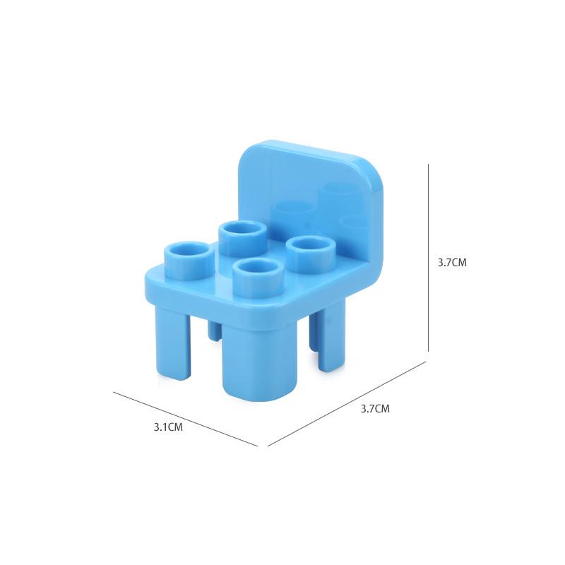 Big Building Blocks Bathroom Kitchen Furniture Accessories Compatible With Large Bricks Educational Diy Toys Children Kids Gifts