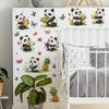 2 Stück Cartoon Niedlichen Panda Kinderzimmer Schlafzimmer Home Hintergrund Verschönerung Dekoration Wandaufkleber