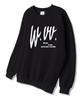 Wibelibellyu No Rush Oversized Terry Sweatshirt Black