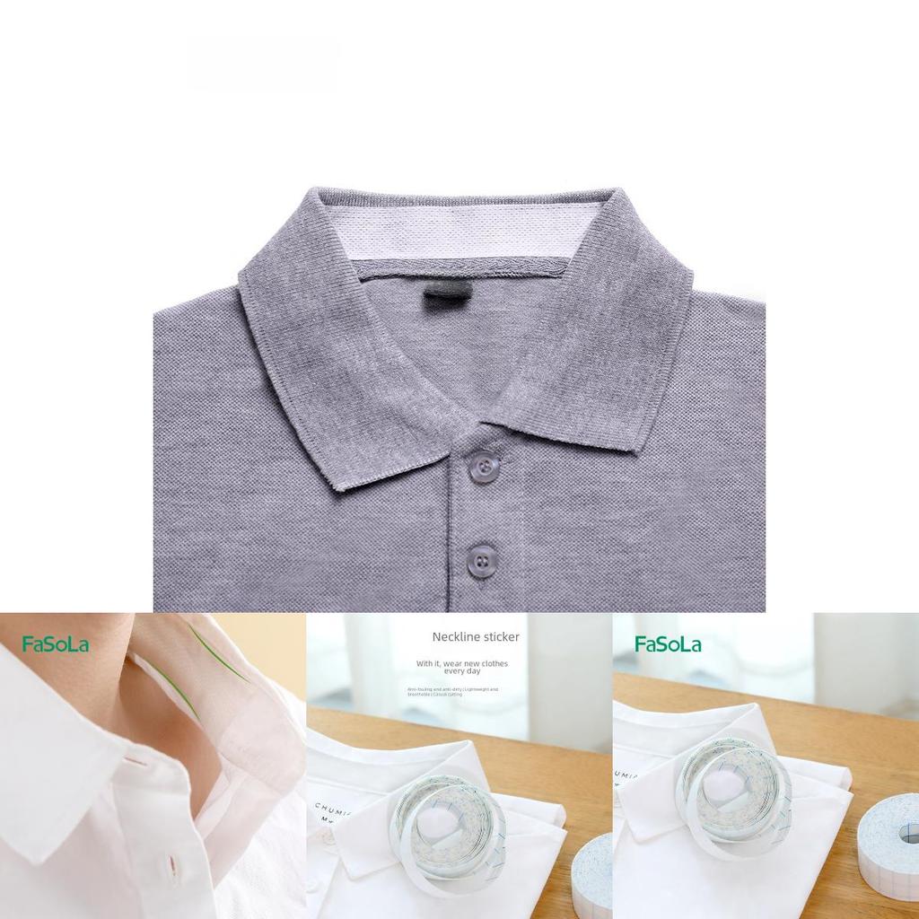 Fasola Sweat Absorbing Collar Stickers For Clean Shirt Neckline Protection