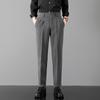 Light Luxury Neapolitan Italian Slim-fit Men's Trousers British Straight Youth Fashion Men's Trousers