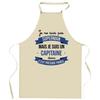 Kitchen Apron - Superhero Captain - Durable Cotton - French DTG Printing - Adjustable Ties