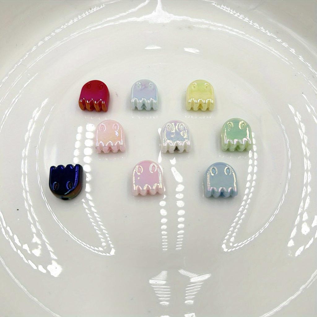 20 Stück Acryl-Geisterperlen für selbstgemachten Schmuck, Armbänder und Perlenstifte – verschiedene Farben