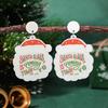 Europäische & Amerikanische Liebesherz Acryl Weihnachtsbaum Ohrringe für Damen