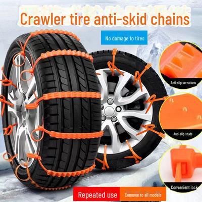 92cm Schneeketten Universal Auto Anti-Rutschketten für Geländewagen Schnee Anti-Rutsch Reifenschützer