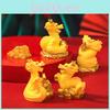 Exquise figurine de dragon en résine pour le Nouvel An pour une décoration unique du zodiaque chinois
