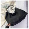 Chic Large-Capacity Denim Tote for Women - 2026 Artistic Versatile Casual Shoulder Bag for School and More