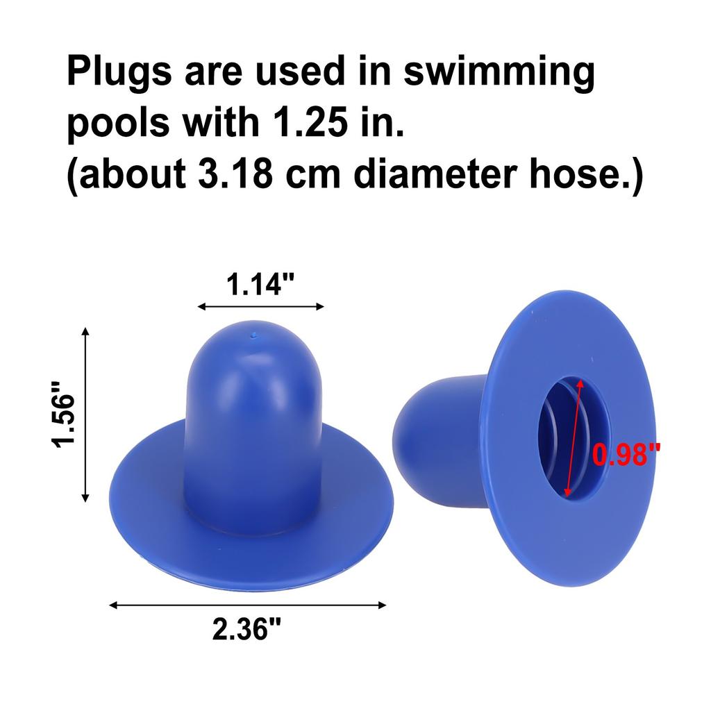 Replacement Swimming Pool Plugs Blue Filter Pump Parts