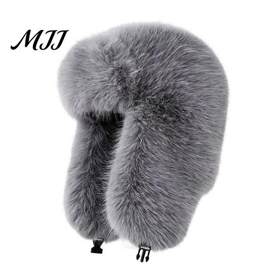 Gift for Women in Winter Faux Fur Trapper Hat, Fuzzy Hat with Ear Flaps, Fleece Soft Lined Cap Windproof Ushanka Cold Weather Outdoor Cycling