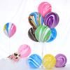 10Pcs/Set 10-inch Party Balloon Marble Agate Pattern Leakproof Anti-burst Thicker Strong Wedding Party Decor Latex Balloon Party Supplies