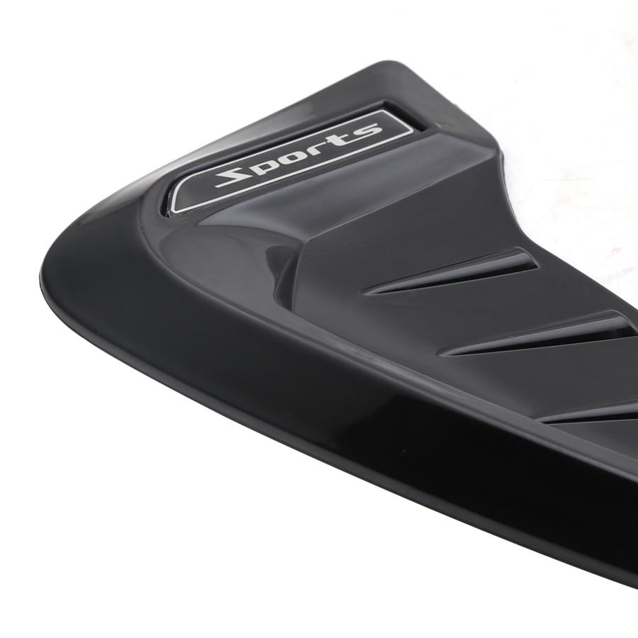Universal 3D Black Car Side Wing Air Flow Fender Grill Intake Vent Trim Sticker
