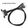 50cm USB Extension Cable 2 Ports Dual USB Front Panel Header USB 3.0 Cable  Computer Accessory