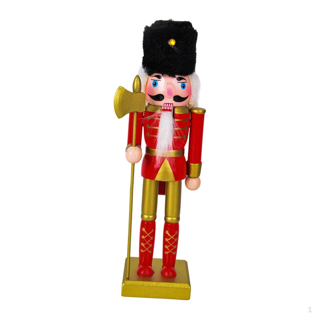 Christmas Nutcracker Figurine Decorative Statue Decor Collectibles Desktop Ornament Puppet