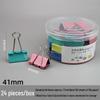 Colored 41mm Swallowtail Clip for Documents and Office Supplies