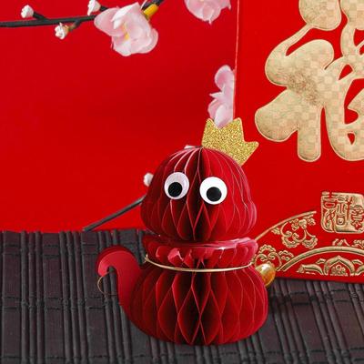 Snake Year Ornament ,Chinese Decoration ,Lunar Red Decor