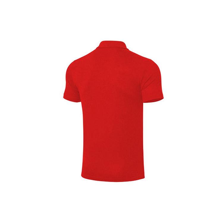 Li Ning Polo Shirts Men's Red Polo Collar Moderate Straight Fit APLR183-3