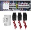 WiFi Smart Energy Meter with 3 200A Clamp Current Transformer 3 Phase 4 Wire KWh Power Meter for Sol