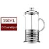 Glass French Press Coffee & Tea Maker with Built-in Frother