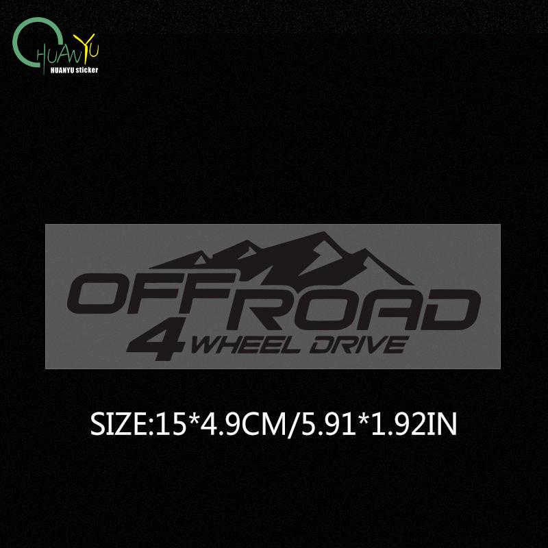 4X4 off-road car four-wheel drive reflective decoration car sticker body decal modification waterproof sticker