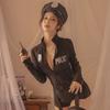 Sex Lingerie Čistá Touha Královna Zavolej Policistu Uniforma Cos Policistka Pokušení Přiléhavá Kombinéza obepínající Boky
