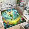 1PC Cute Princess Tinker Bell Cartoon Carpet for Bed Bedroom Sofa Picnic, Children's Room Large Decorative Mat All Seasons Rug