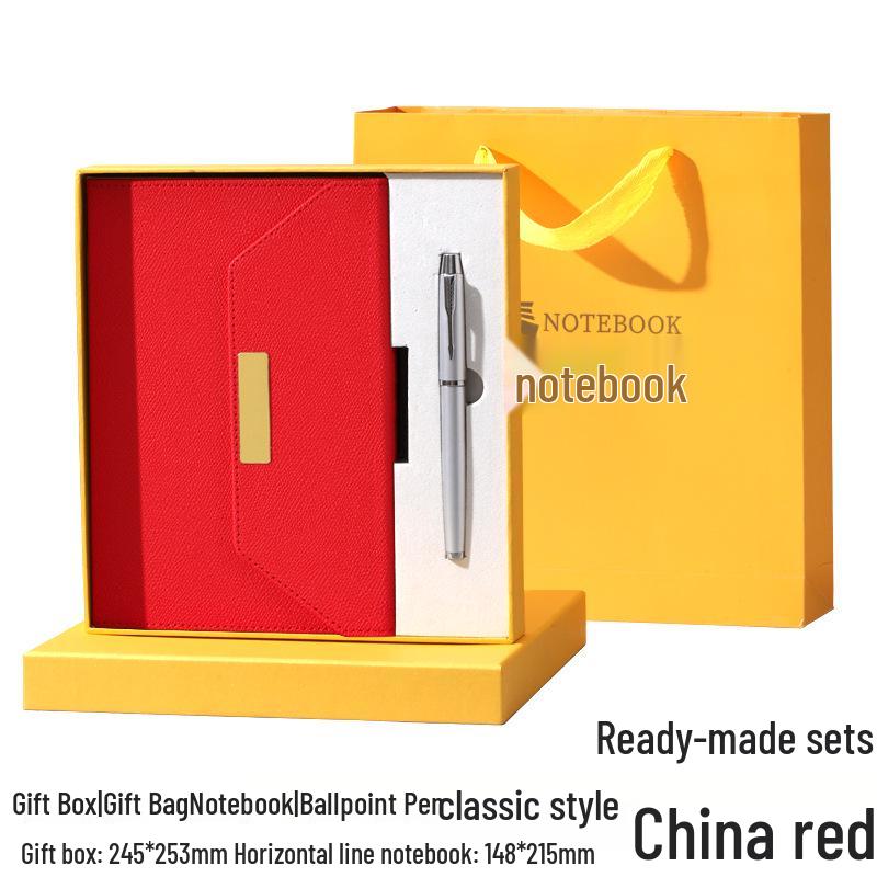 Tri-fold A5 Gift Box Set: Premium Business Meeting Notebook with Custom Logo