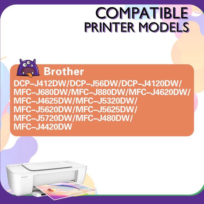 Ink Cartridge - CHOUMICHA - LC223/LC223XL - Compatible Brother Printers - Pack of 5 - Generic
