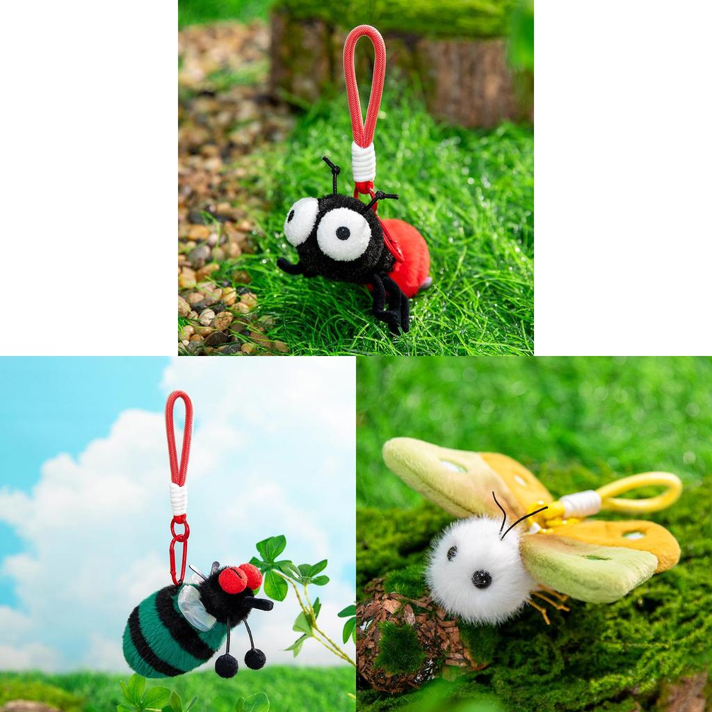 Plush Insect Keychain Toy For Backpack Decor Gift For Kids And Teens