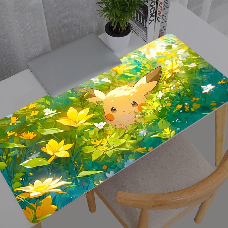Mouse Pad Gaming Pokemon Pikachu Accessories PC Gamer Alfombrilla Xxl Computer Desk Mat Laptop Varmilo Keyboard Mousepad