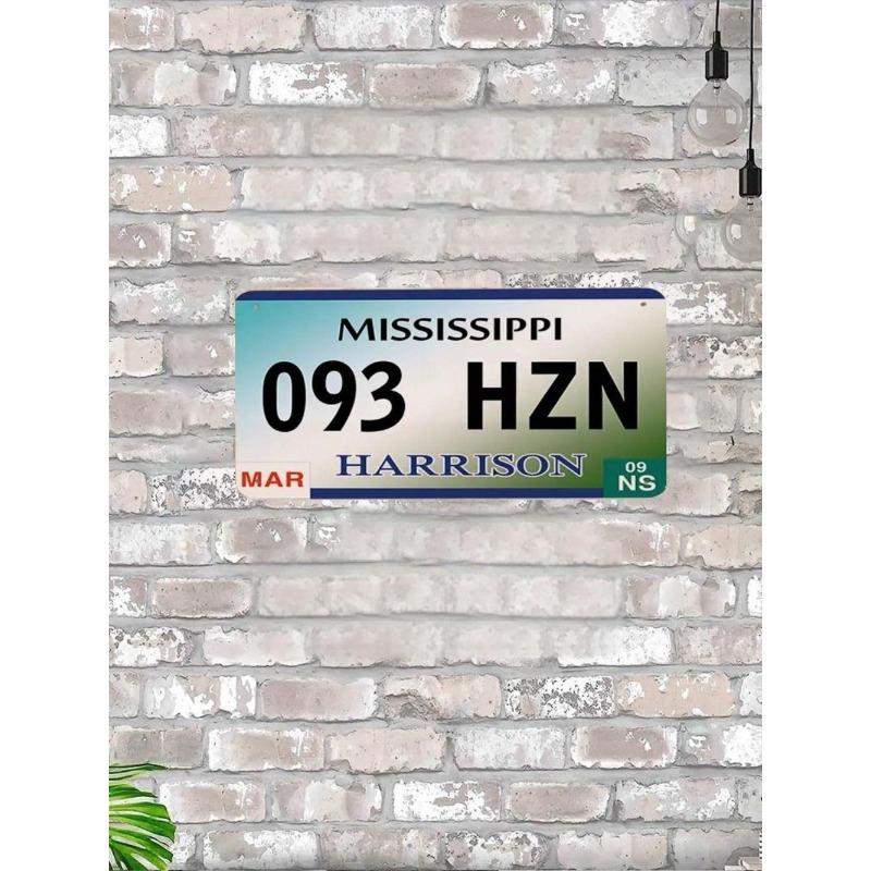 Arizona USA State License Plate 15x30cm, Vintage Workshop Garage Wall Decor Gift