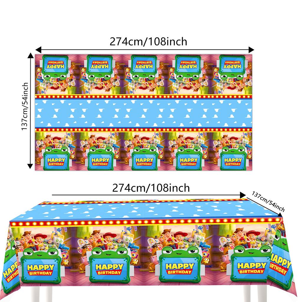 Conjunto de Artigos de Festa Toy Story Com Pratos de Papel e Faixa Para Celebração de Aniversário de Crianças