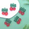Hot Selling 100Pcs/Bag Acrylic Plastic Cherry Fruit Charms Pendants DIY Bracelet Earrings Jewelry Accessories Handmade Materials