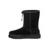 (WMNS) Stivale Classic Short con Zip e Logo a Nastro 'Nero' Donna 1144035-BLK
