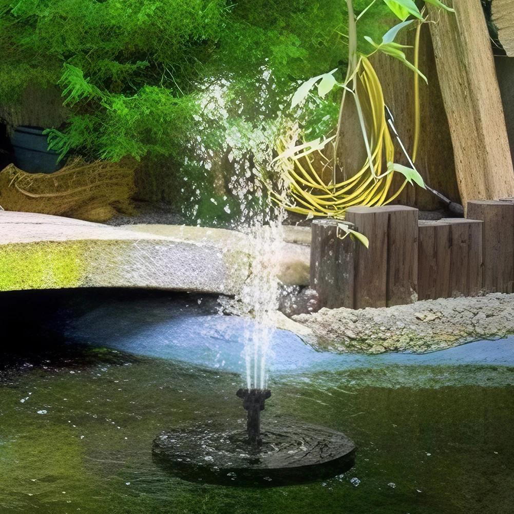 1.2W Solar Powered Water Fountain Pump Solar Fountain Pump Solar Powered Water Fountain for Bird Bath Garden Pond Pool Outdoor