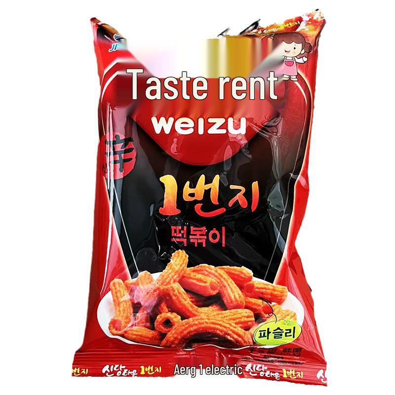 Snack Coreani Zero - Strisce di Torta di Riso Saltate Piccanti - 100g Sapore Dolce & Piccante